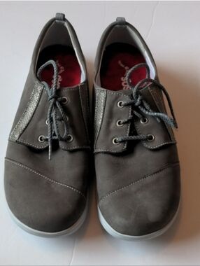 SAS Marine Gray Leather Comfort Sneakers Size 10